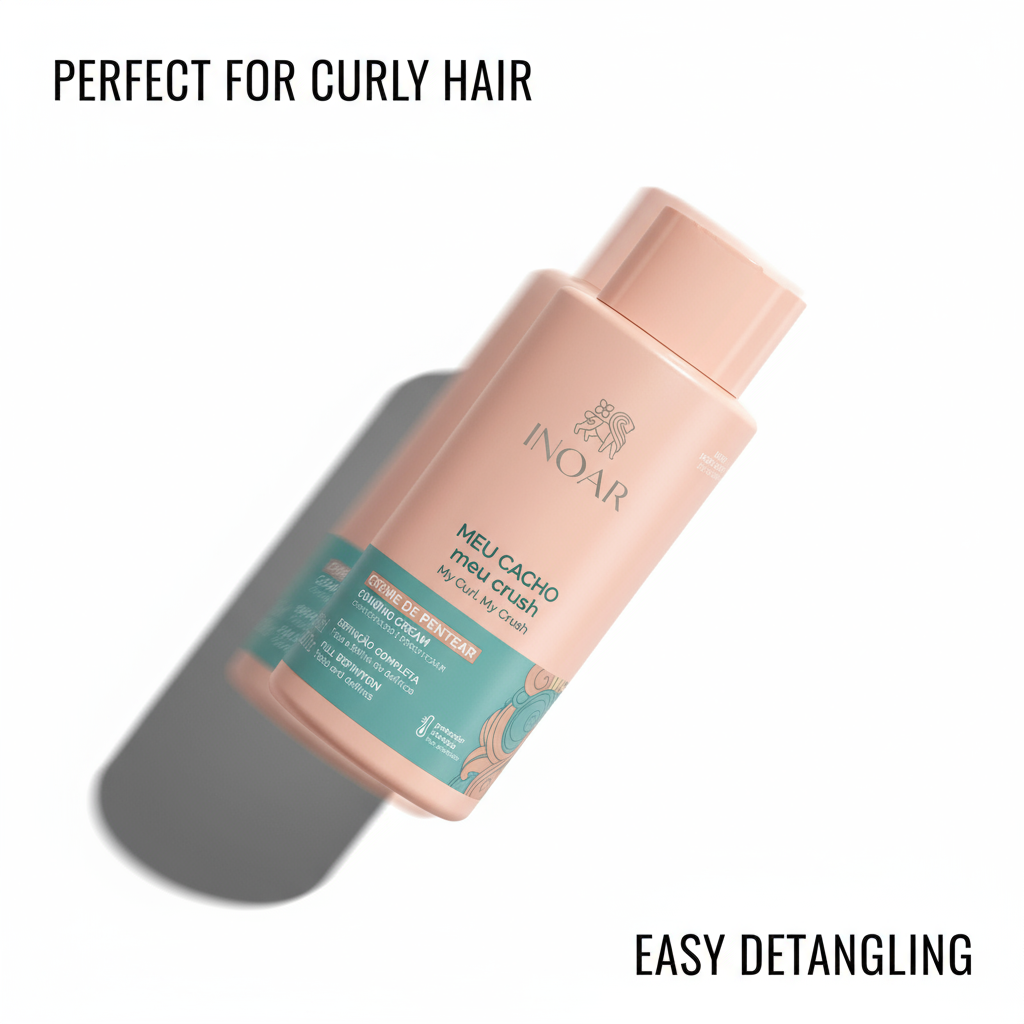 Inoar My Curl My Crush Combing Cream leave-in cream for curly hair with easy detangling benefits