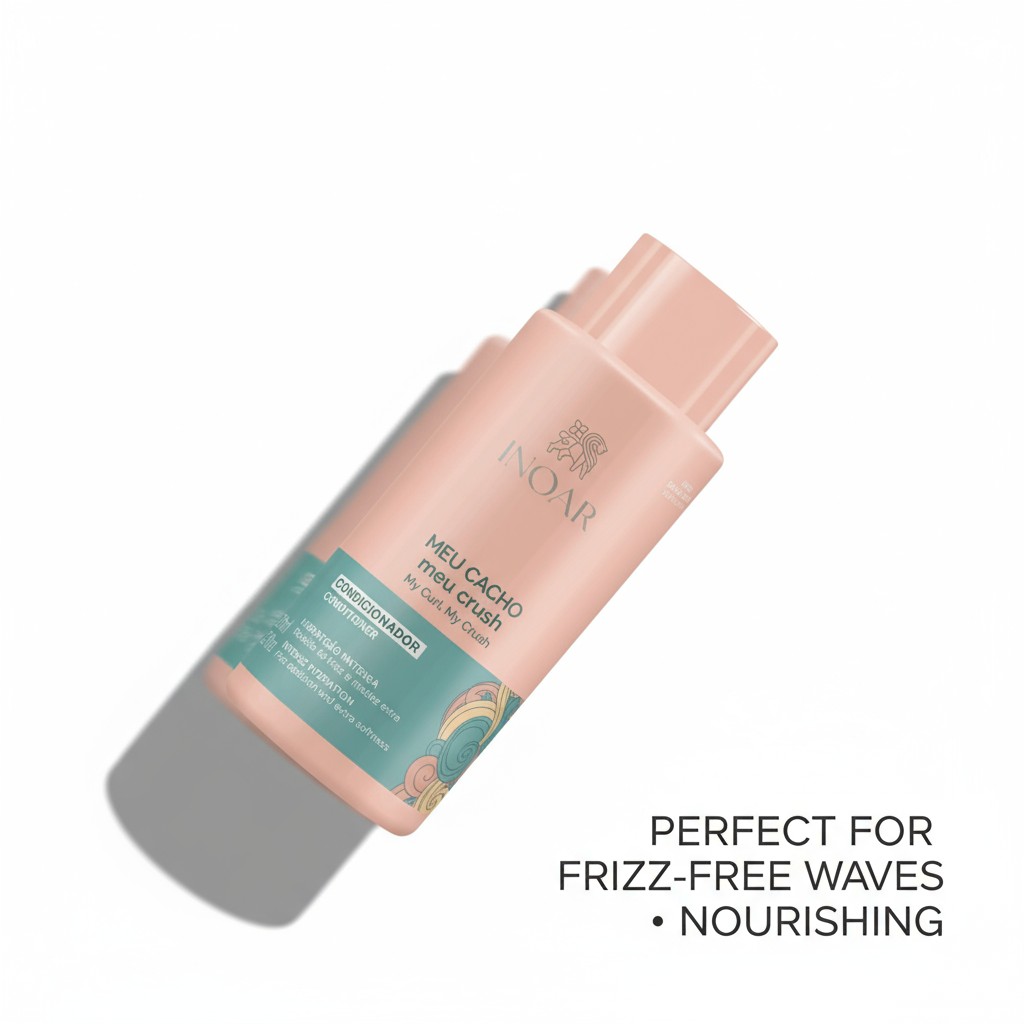 Inoar My Curl My Crush Conditioner bottle designed for frizz-free waves and nourishing hair care