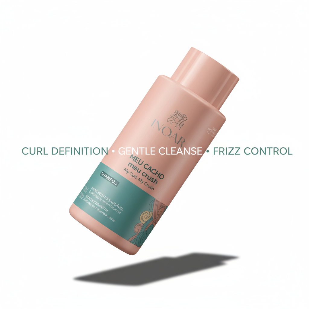 Inoar My Curl My Crush Shampoo bottle for curl definition gentle cleanse and frizz control
