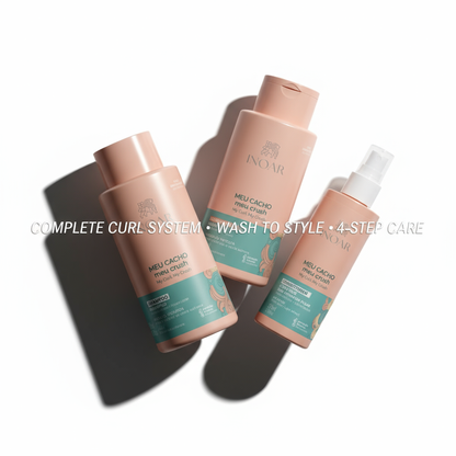 Inoar My Curl My Crush styling bundle with shampoo conditioner and curl activating spray