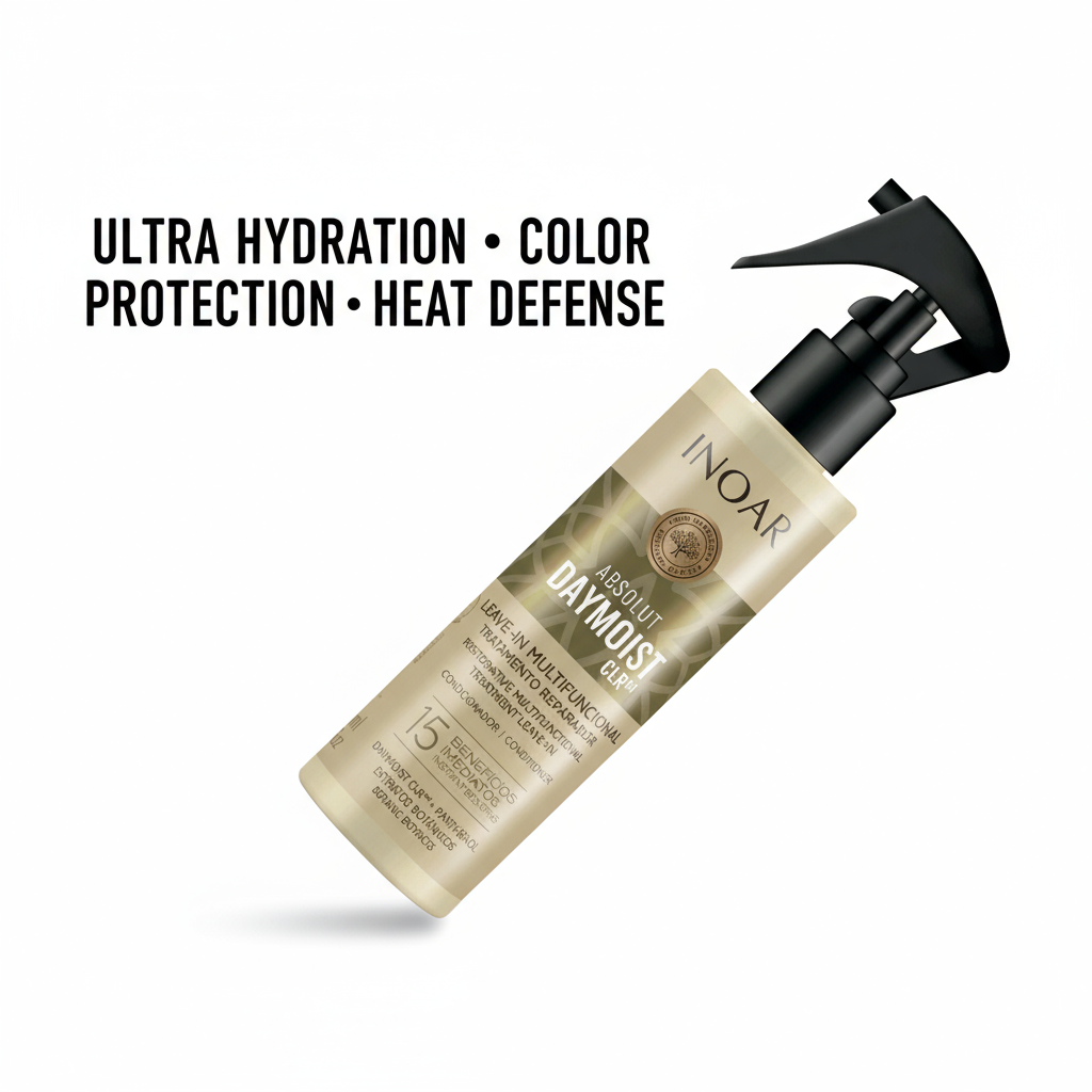 Inoar Absolut Daymost C15 leave-in treatment for color-treated hair with hydration and heat defense