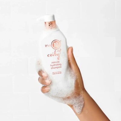 It's a 10 Coily Miracle Hydrating Shampoo. Moisturizing shampoo for coily hair. Shop now!