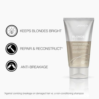 Joico Blonde Life Brightening Masque for high-lifted blonde hair care benefits