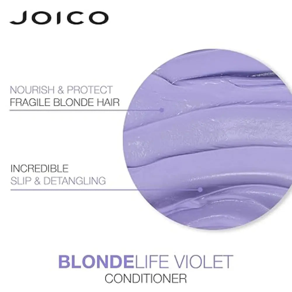 Joico Blonde Life Violet Conditioner 300ml for vibrant blonde hair care and maintenance