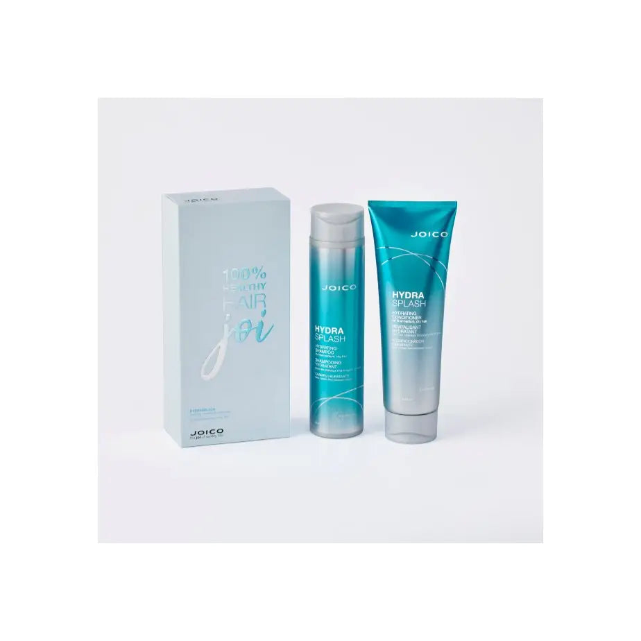 Joico Hydrasplash Joi Shampoo & Conditioner Gift Set Duo in light blue and teal packaging