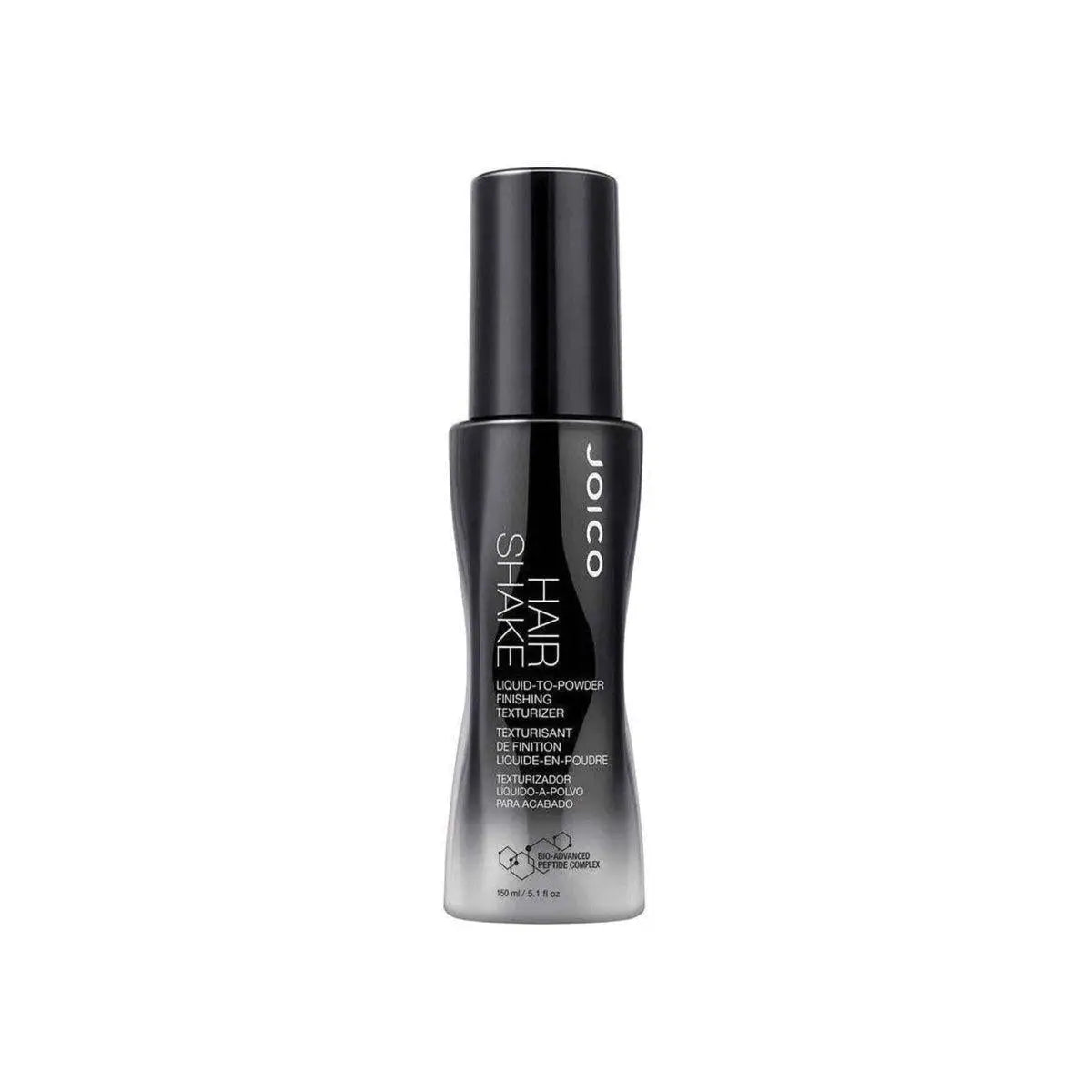 Black and silver Joico Hair Shake Finishing Texturizer Spray 150ml bottle displayed