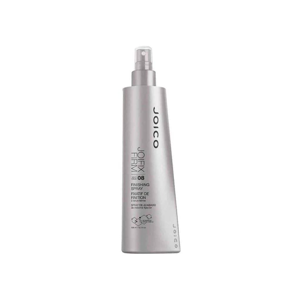 Silver spray bottle of Joico Joifix Firm Hairspray (Non-Aerosol) 300ml for hair styling