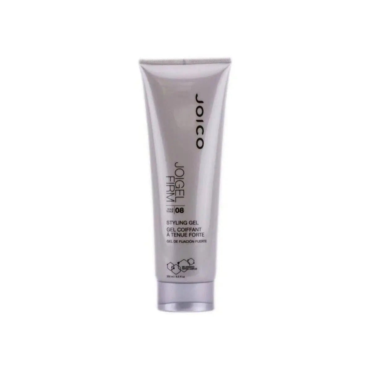 Joico JoiGel Firm Styling Gel 250ml in silver packaging for strong hair hold