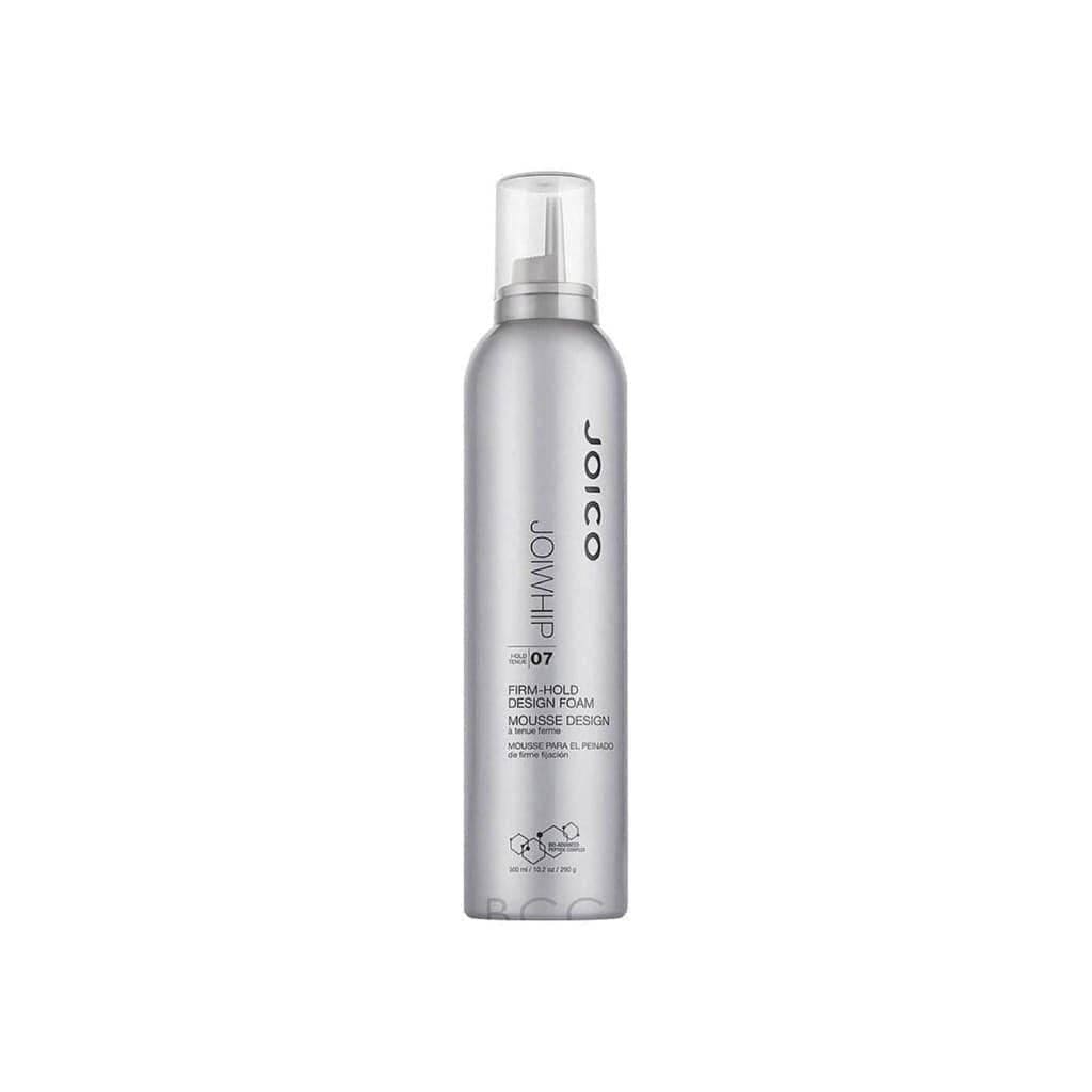 Silver aerosol can of Joico JoiWhip Firm-Hold Design Foam 300ml hair product