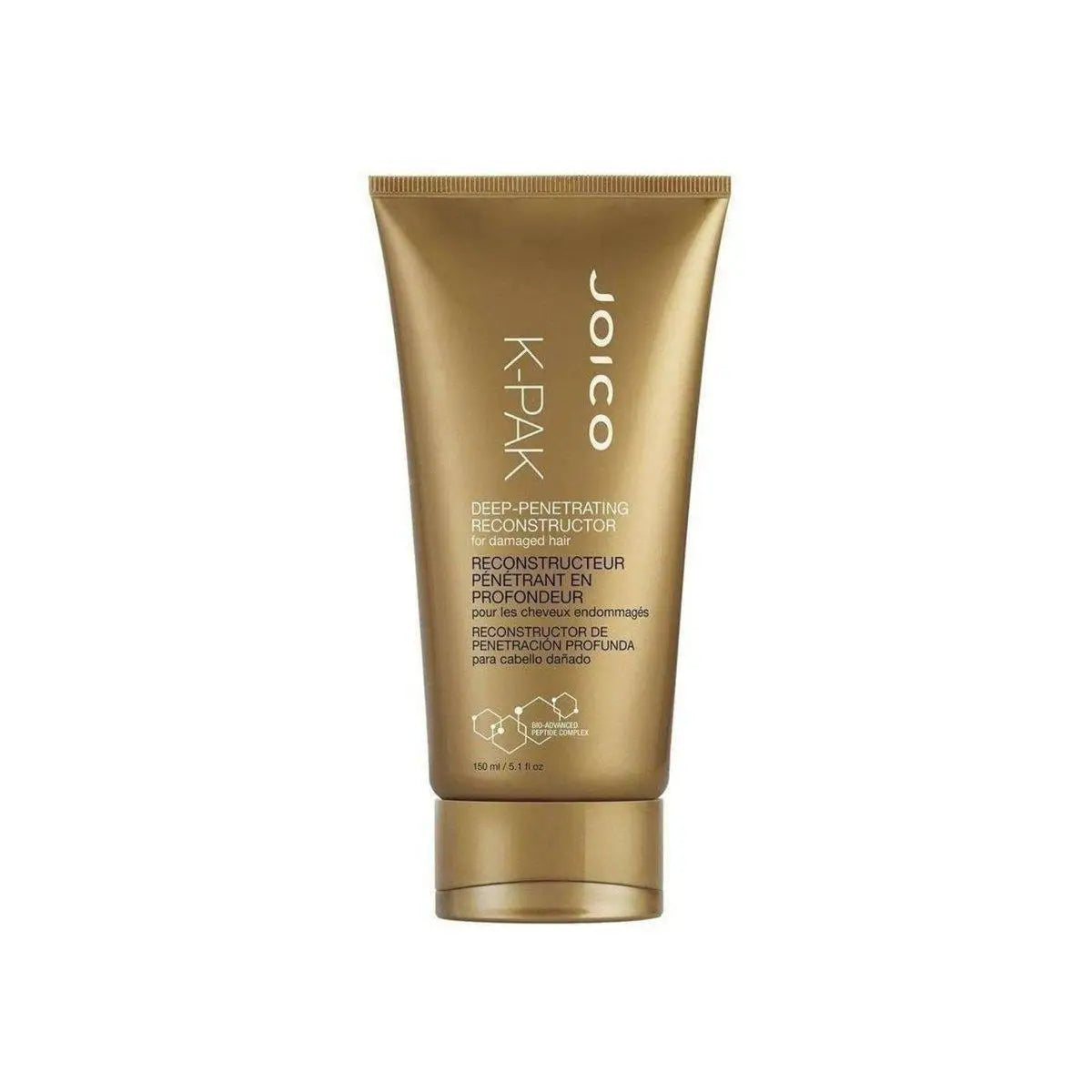 Gold-colored Joico K-Pak Deep Penetrating Reconstructor 150ml for hair repair