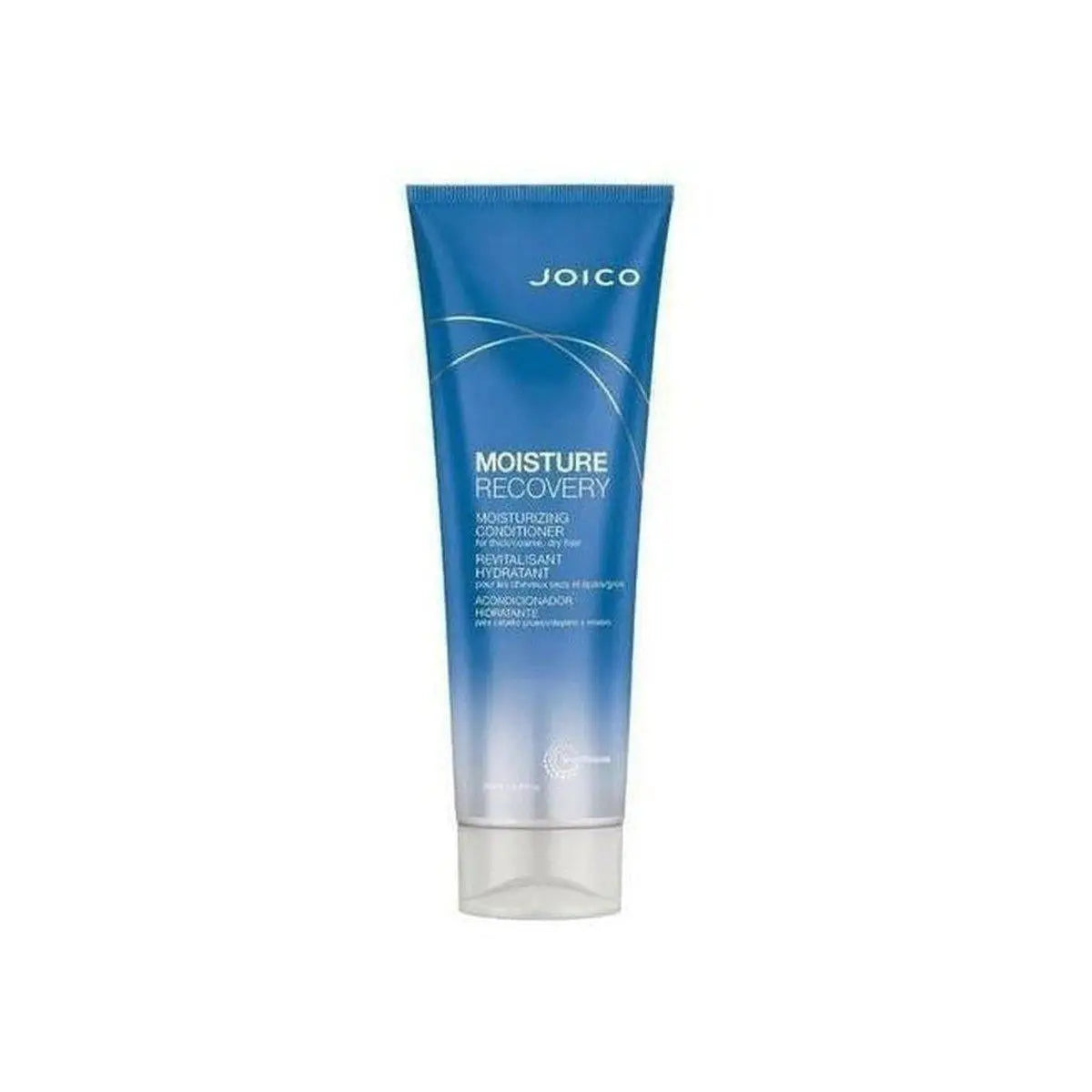 Blue tube of Joico Moisture Recovery moisturizing conditioner for parched hair, 250ml