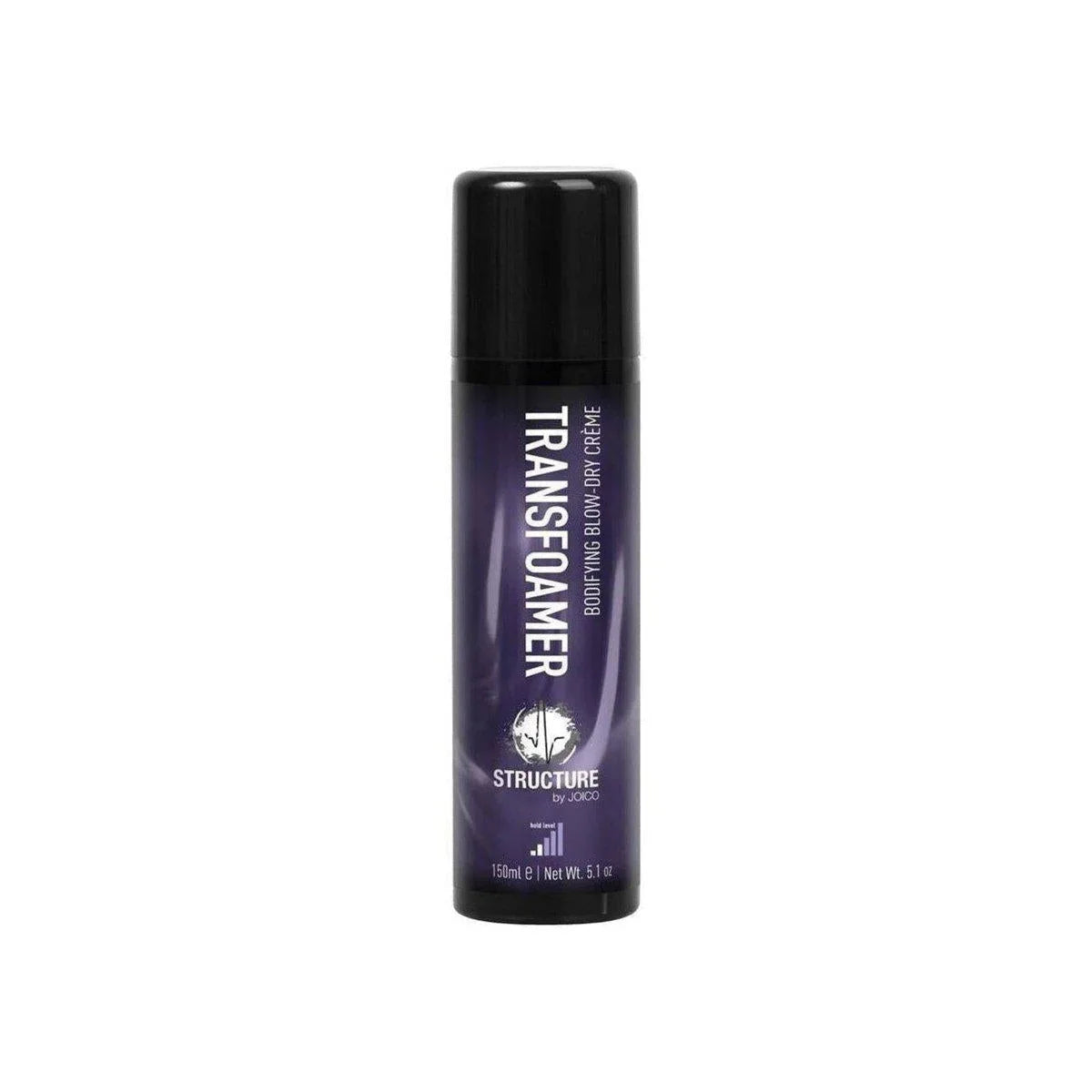 Black and purple Joico Structure Transfoamer Bodify Blow Dry Cream 150ml bottle