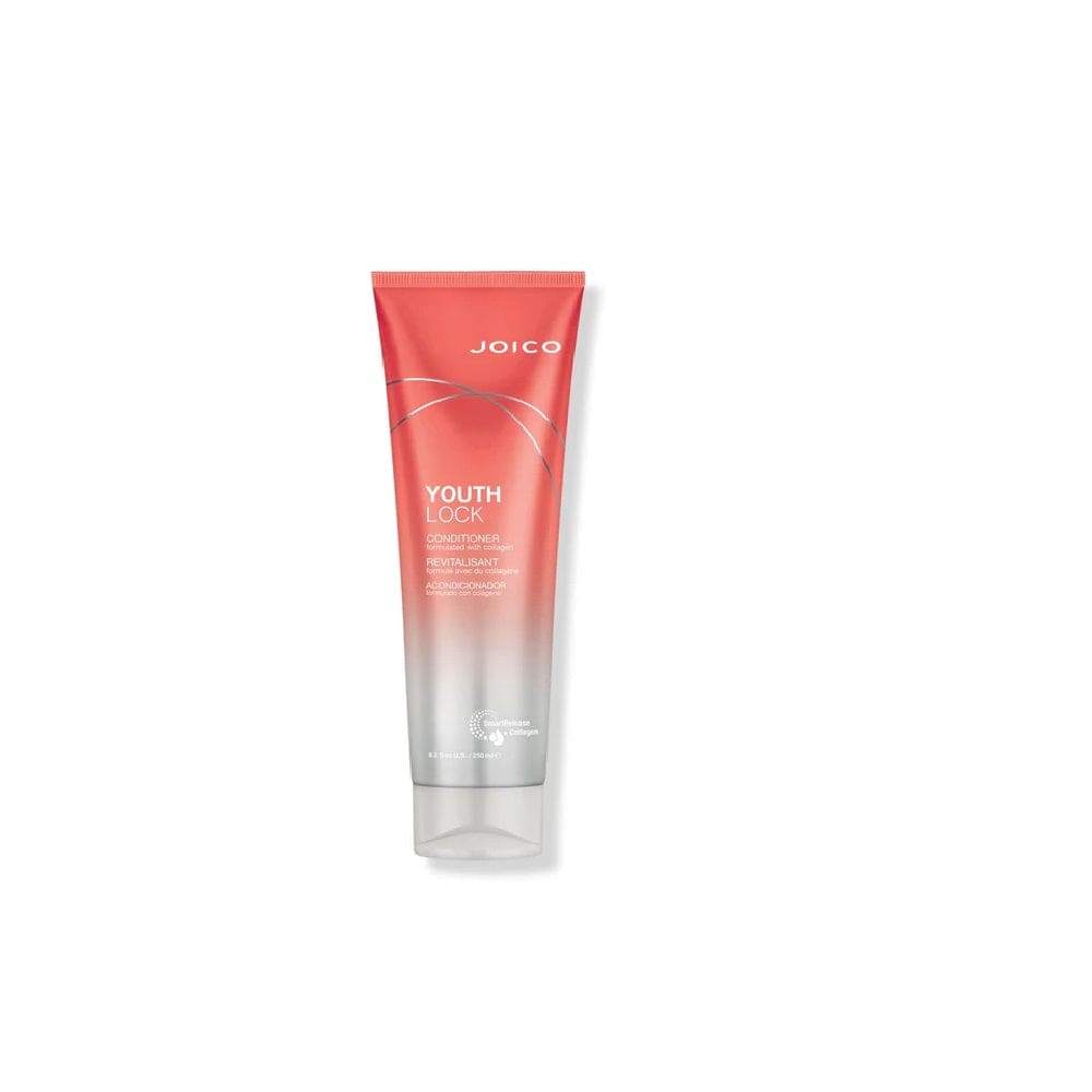 Coral tube of Joico Youthlock Conditioner, a top hair care product for youthful hair