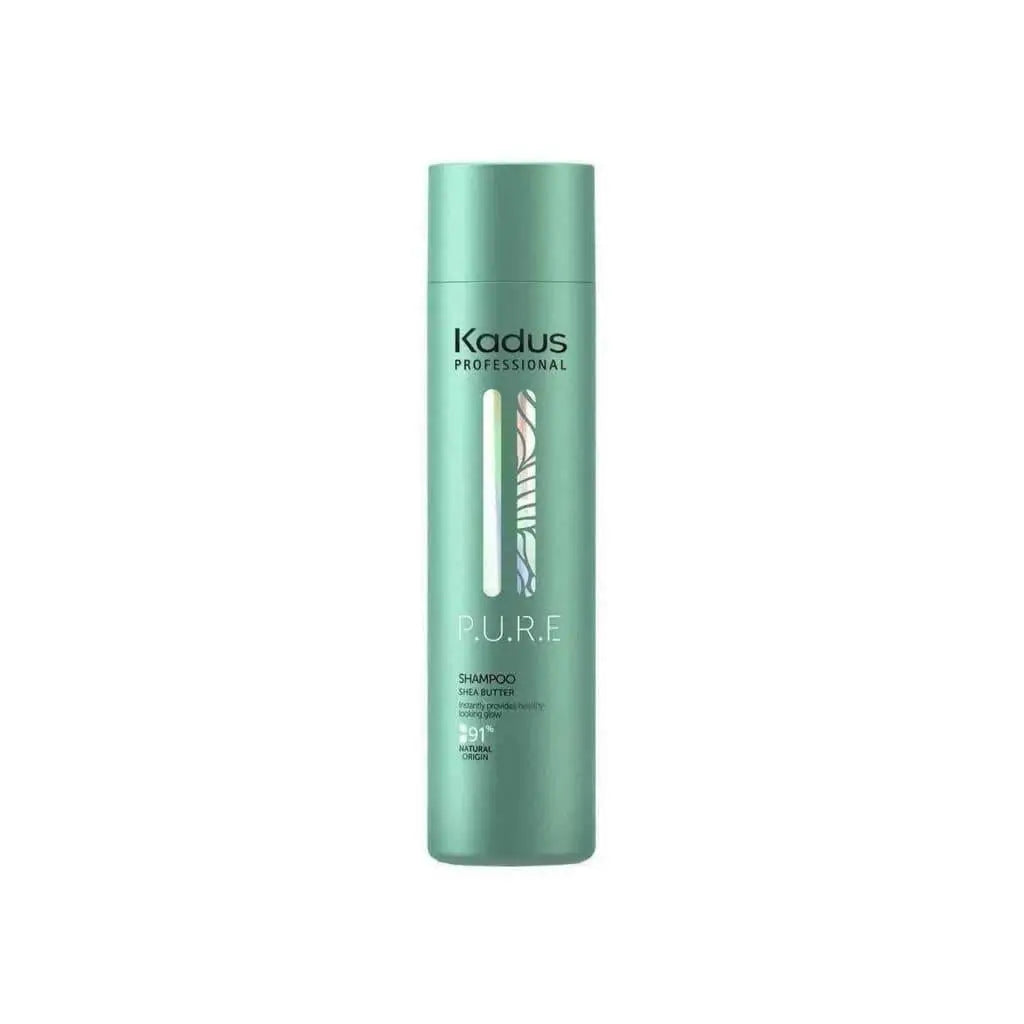 Mint green bottle of Kadus Pure Shampoo, natural origin formula, 250ml sale price