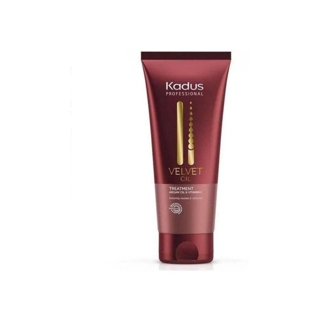 Kadus Velvet Oil Treatment - luxurious hair care in a 200ml burgundy-colored tube