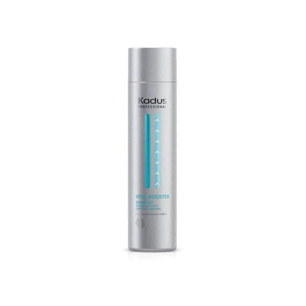 Kadus Vital Boost Shampoo - 250ml, Silver Cylindrical Bottle of Kadus Professional Vital Booster