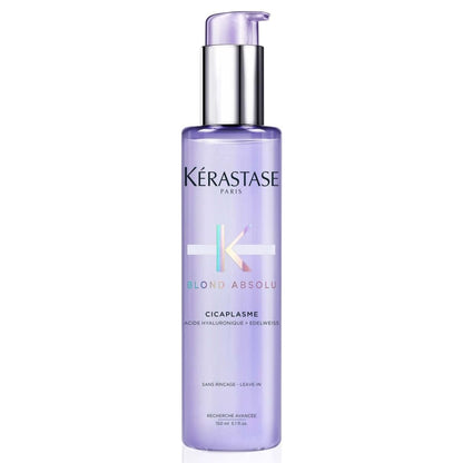 Bottle of Kérastase Blond Absolu Cicaplasme hair primer for blonde hair treatment