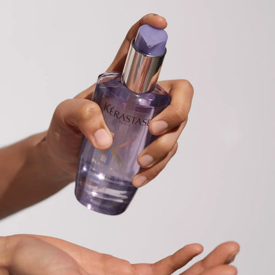 Kérastase Blond Absolu Huile Cicaextreme Hair Oil: Nourishing treatment for blonde, bleached hair. Strengthens, repairs, and adds shine.