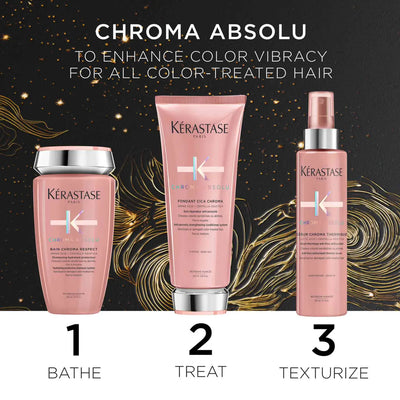 Kérastase Chroma Absolu: Shampoo, Conditioner, & Serum for Color-Treated Hair | Color Vibrancy Trio