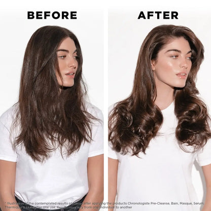 Before and after using Kerastase Chronologiste Bain Regenerant Shampoo 250ml