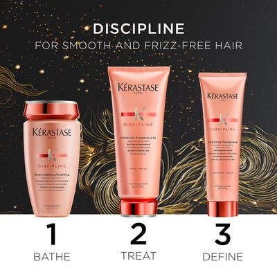 Kérastase Discipline Hair Care: Smooth & Frizz-Free. Gift Set for Smoothing, Unruly Hair. Bathe, Treat, Define.