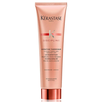 Kerastase Discipline Keratine Thermique Blow-Dry Primer - Rose Gold Tube - 150ml