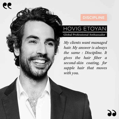Hovig Etoyan for Kérastase Discipline — Keratine Thermique blow-dry primer for sleek salon-quality hair at home