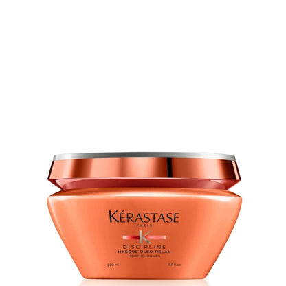 Kerastase Discipline Masque (Oléo-Relax) - 200ml orange container for sleek hair