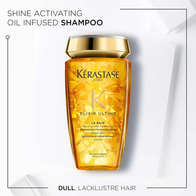 Kérastase Elixir Ultime Oil Infused Shampoo: Shine Activating Hair Care for Dull Hair