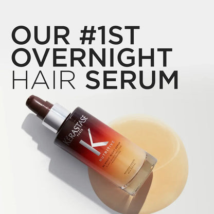 Kérastase Nutritive 8H Night Serum 90ml offers deep nourishment for dry hair, transforming your locks overnight.