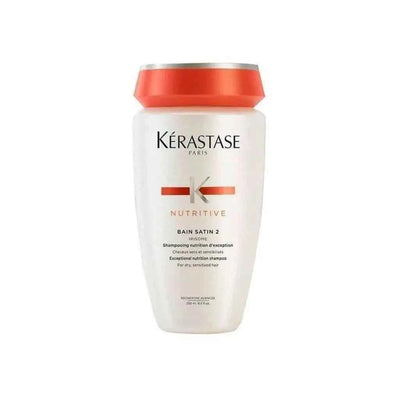 Kerastase Nutritive Bain Satin 2 Shampoo for Dry Hair - 250ml | Moisturizing & Nourishing Haircare