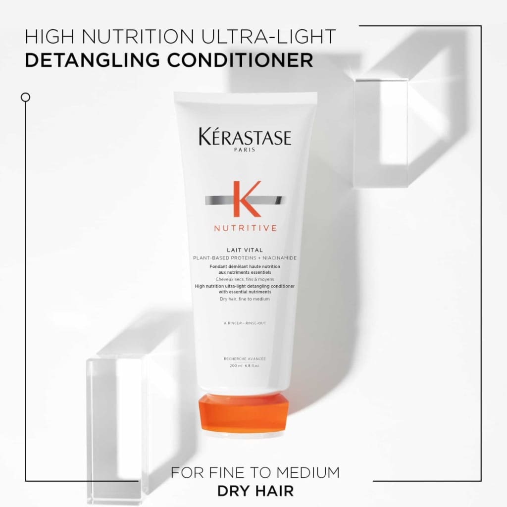 Kerastase Nutritive Lait Vital 200ml detangling conditioner with orange cap