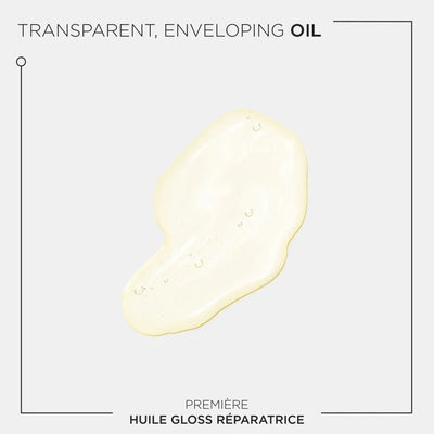 Kérastase Première Hair Oil: Gloss & Repair for Damaged Hair. Oil Drop Image.