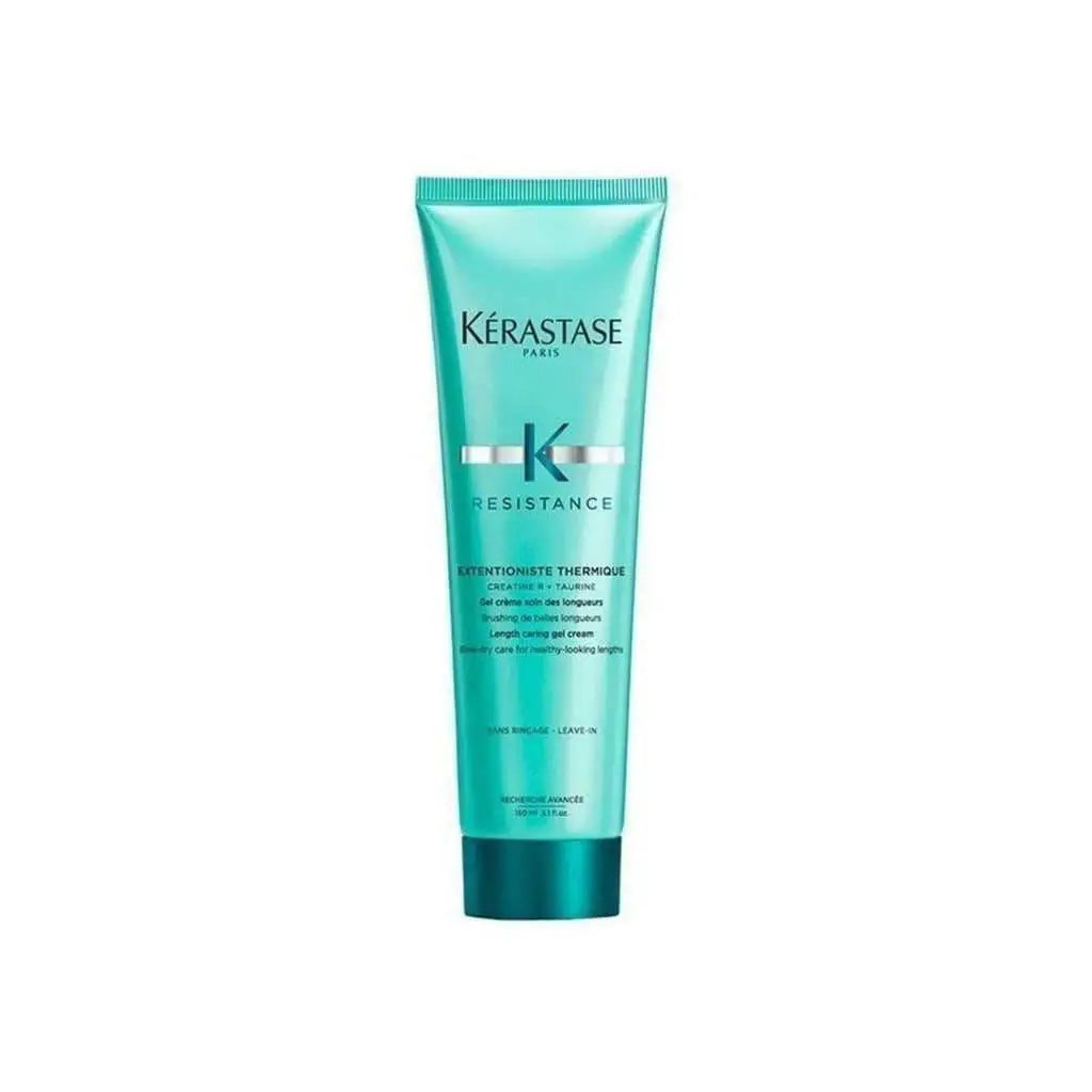 Teal tube of Kérastase Resistance Extentioniste Thermique Blow-Dry Primer 150ml