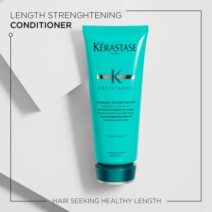 Turquoise tube of Kerastase Resistance Fondant Extentioniste hair conditioner - 200ml