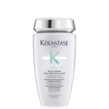 Kerastase Symbiose Bain Crème Anti-Dandruff Shampoo 250ml with a silver cap