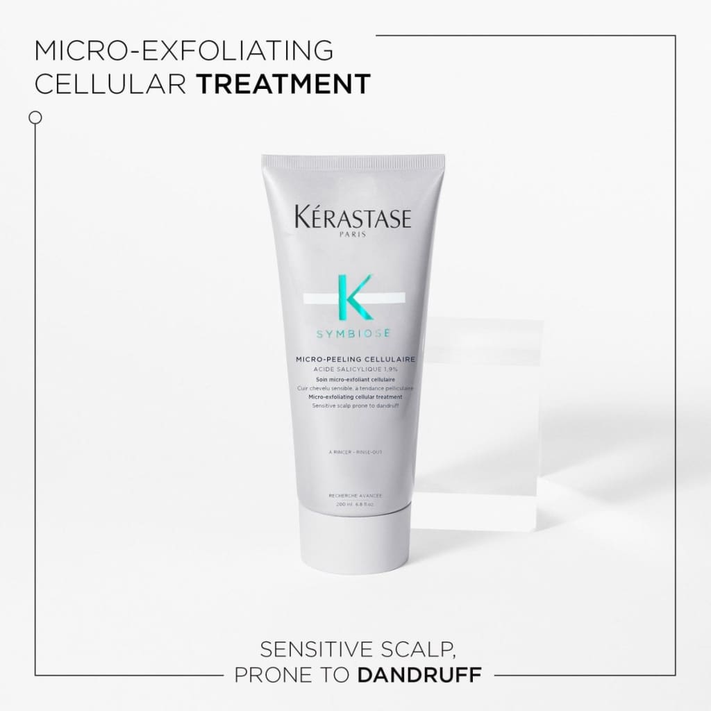 White tube of Kérastase Symbiose Micro-Peeling Cellulaire Anti Dandruff Treatment 200ml