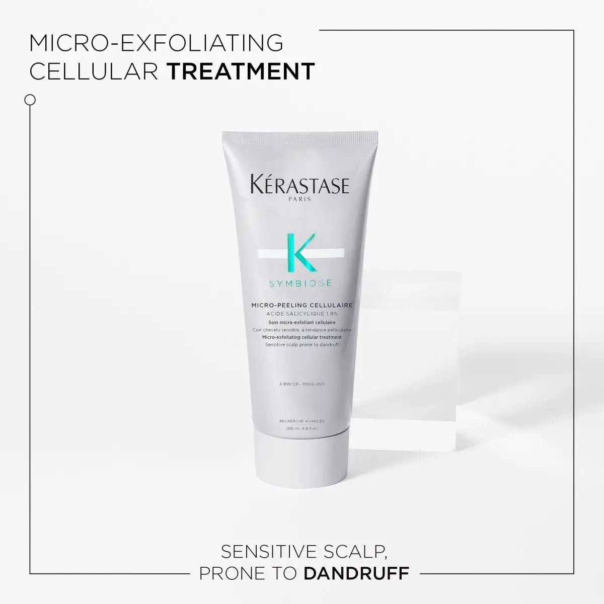 White tube of Kérastase Symbiose Micro-Peeling Cellulaire Anti Dandruff Treatment 200ml