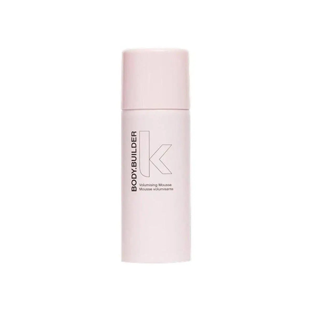 Pale pink cylindrical bottle of Kevin Murphy Body.Builder 400ml, innovative styling product