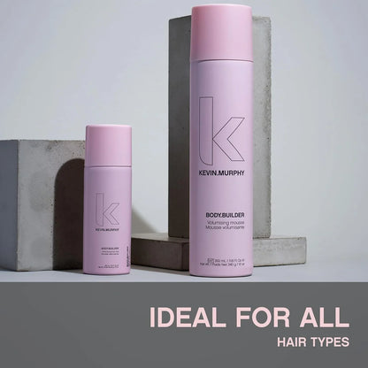 Kevin Murphy Body.Builder 400ml (Sulphate Free) elevates hair volume with its lightweight, salon-quality mousse.