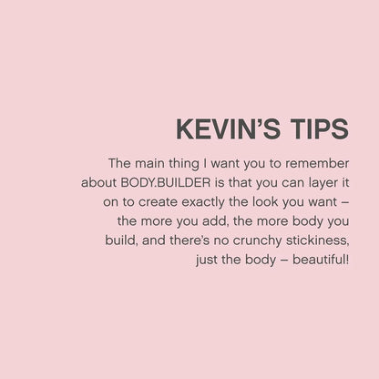 Kevin Murphy Body.Builder 400ml (Sulphate Free) volumizing mousse for fuller, healthier hair with long-lasting lift.