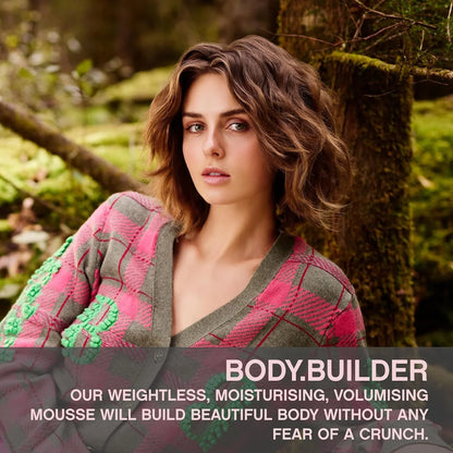 Kevin Murphy Body.Builder 400ml (Sulphate Free) volumizing mousse enhances hair volume and lift for a healthy look.