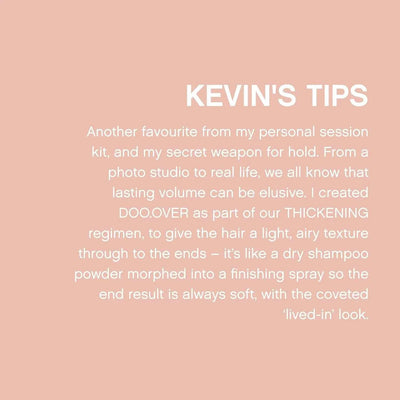 KEVIN.MURPHY DOO.OVER Tips: Volumizing & Holding Styling Spray. Get the 'lived-in' look with this light, airy dry shampoo alternative.