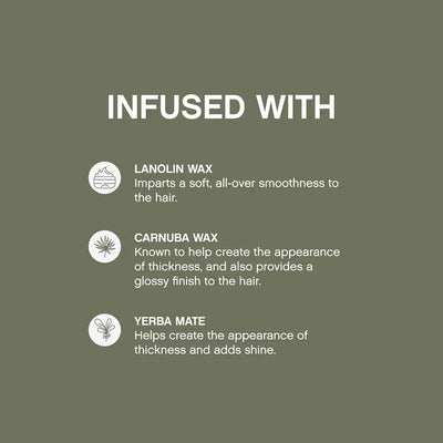 Kevin Murphy Free.Hold Paste: Hair product ingredients - lanolin, carnauba, yerba mate for smoothness, thickness & shine