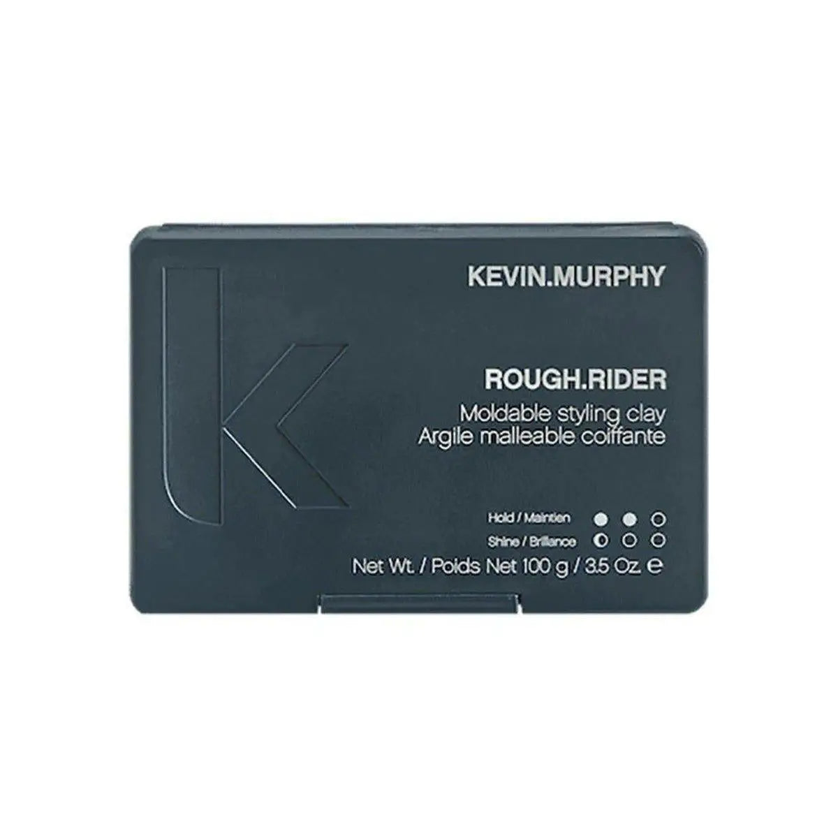 Dark gray container of Kevin Murphy Rough Rider 100g Strong Hold Wax for hair styling