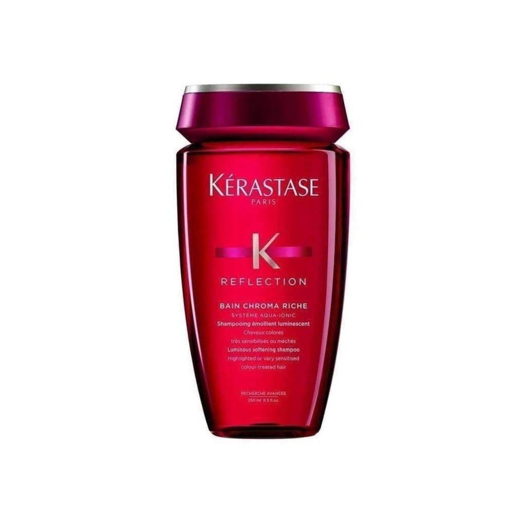 Red bottle of Kérastase Reflection Bain Chromatique Riche shampoo - 250ml, End Of Range