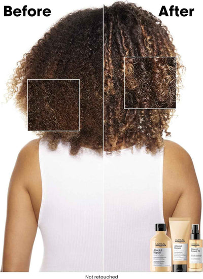 L\'Oreal Absolut Repair: Before & After Transformation for Damaged Hair. See the Difference!