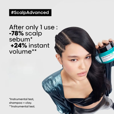 L'Oreal Scalp Advanced: Get -78% Less Oily Scalp & +24% Instant Volume! #ScalpAdvanced Shampoo & Clay for Oily Scalp Treatment.