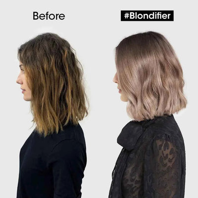 Blonde Hair Transformation: Before & After L'Oreal Blondifier. Blonde Hair Color, Shine & Care. #Blondifier