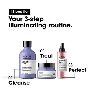 L'Oreal Blondifier 3-Step Blonde Hair Illuminating Routine: Shampoo, Mask, and Treatment for Blonde Hair Care